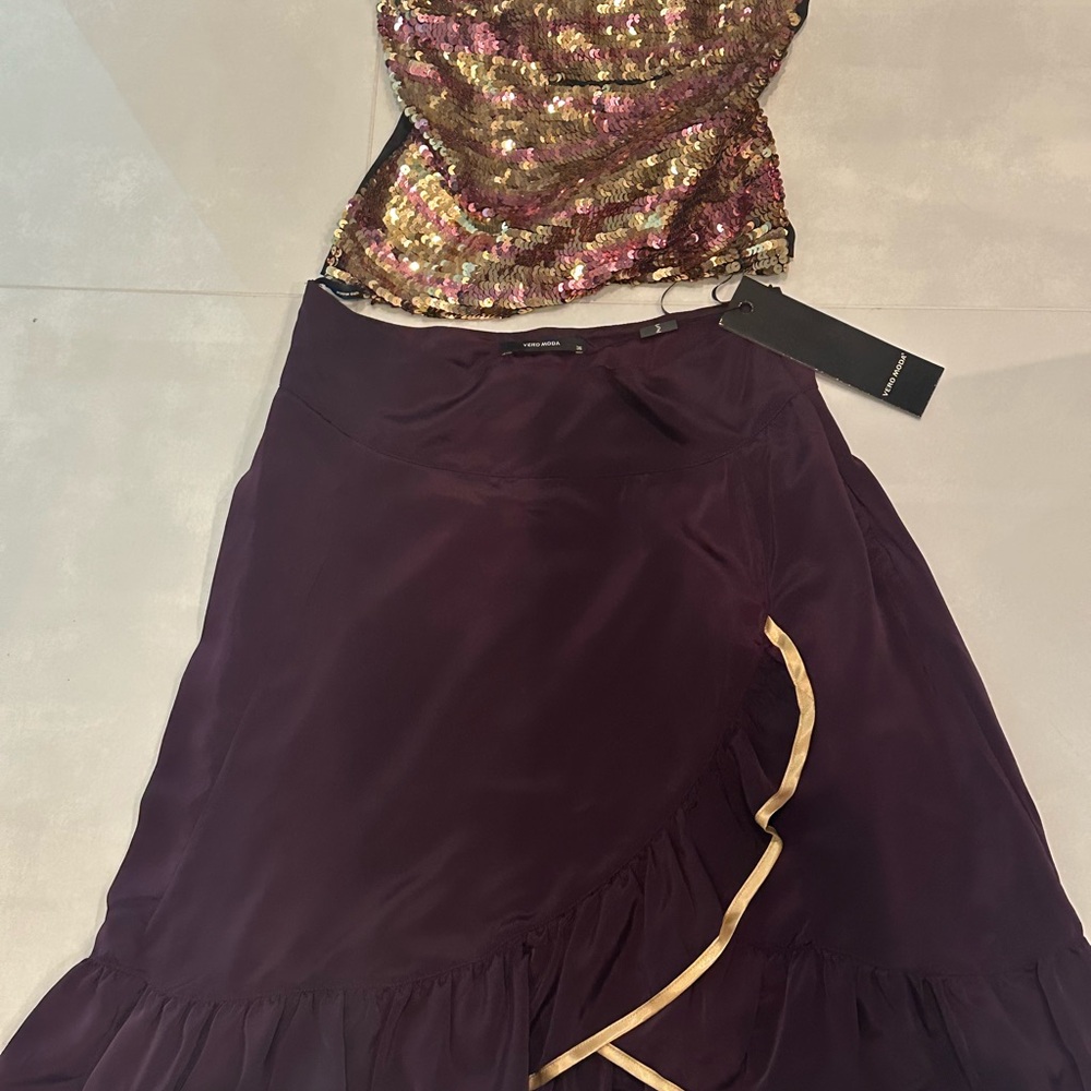 Elegant Purple Skirt by Vera moda
